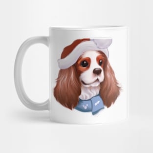 Cute Cavalier King Charles Spaniel Drawing Mug